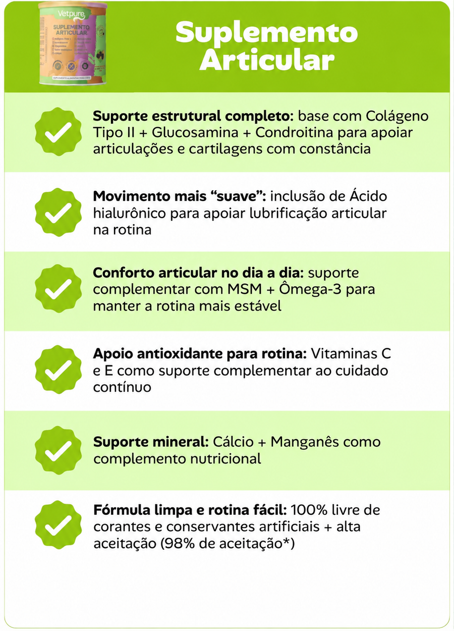 Tabela comparativa de benefícios e fórmula.